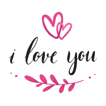 I love you typography vector Free Vector I love you typography vector Free Vector