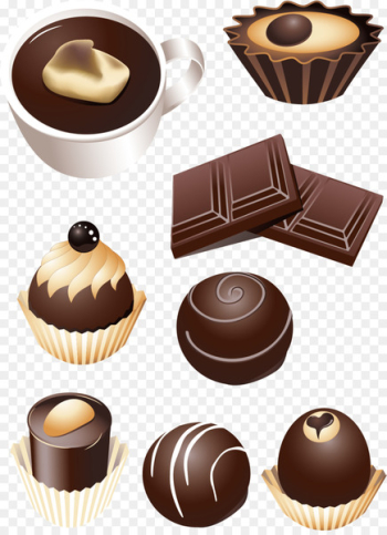 Ice cream Chocolate truffle Chocolate bar Hot chocolate Bonbon - Tanabata chocolate 