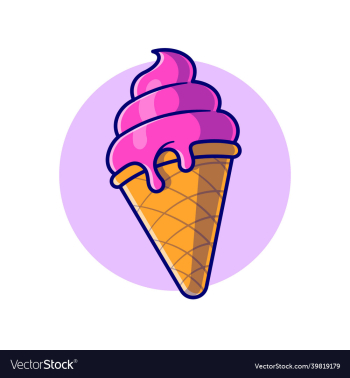 ice cream cone cartoon icon ice cream cone cartoon icon