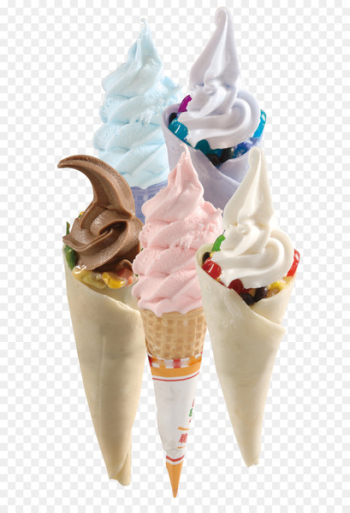 Ice cream cone Sundae Frozen yogurt - Colorful ice cream Ice cream cone Sundae Frozen yogurt - Colorful ice cream