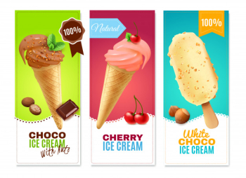 Ice cream vertical banners Ice cream vertical banners