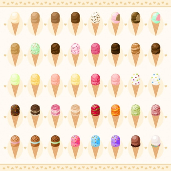 Ice creams collection Ice creams collection