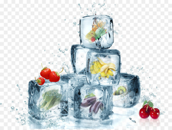 Ice cube Clear ice Solid Freezing - Ice,ice,iceberg,Freeze,Creative fruit 