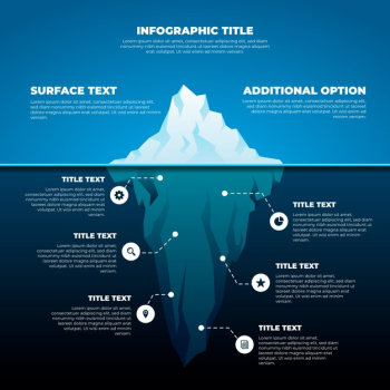 Iceberg infographic concept Free Vector Iceberg infographic concept Free Vector