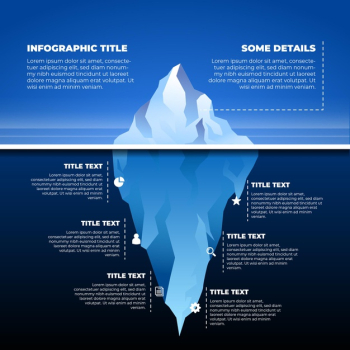 Iceberg infographic concept Free Vector Iceberg infographic concept Free Vector