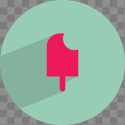 Icecream bite Icon | Food & Drinks Iconset | GraphicLoads