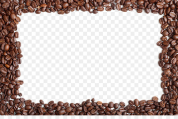 Iced coffee Coffee bean Cafe Coffee percolator - Coffee beans border 