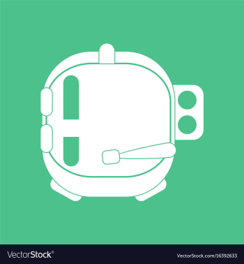 Icon astronaut helmet vector image Icon astronaut helmet vector image