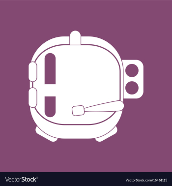 Icon astronaut helmet vector image Icon astronaut helmet vector image