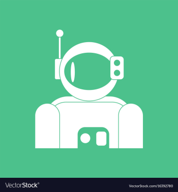 Icon astronaut suit vector image Icon astronaut suit vector image