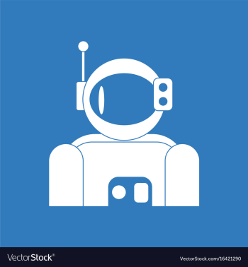 Icon astronaut suit vector image Icon astronaut suit vector image
