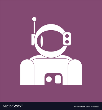 Icon astronaut suit vector image Icon astronaut suit vector image