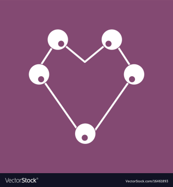 Icon atom scheme vector image Icon atom scheme vector image