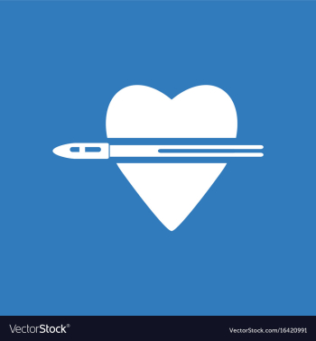 Icon bullet wounded the heart vector image Icon bullet wounded the heart vector image