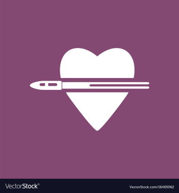 Icon bullet wounded the heart vector image Icon bullet wounded the heart vector image