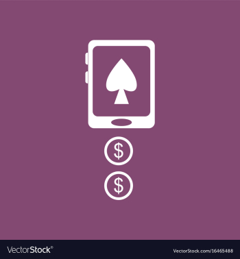 Icon casino online vector image Icon casino online vector image