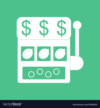 Icon casino slot machine vector image Icon casino slot machine vector image