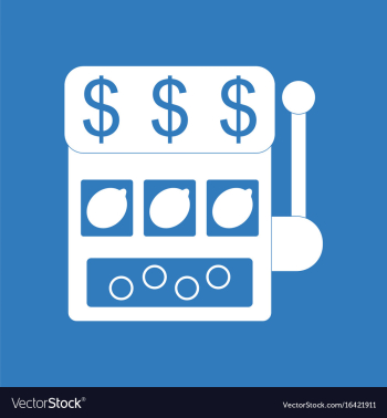 Icon casino slot machine vector image Icon casino slot machine vector image