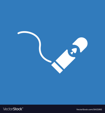 Icon cigar and smoke vector image Icon cigar and smoke vector image