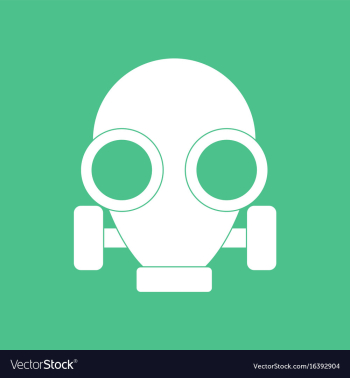 Icon gas mask vector image Icon gas mask vector image