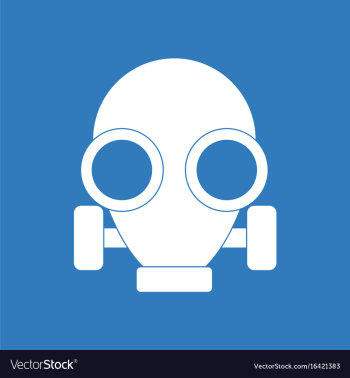 Icon gas mask vector image Icon gas mask vector image