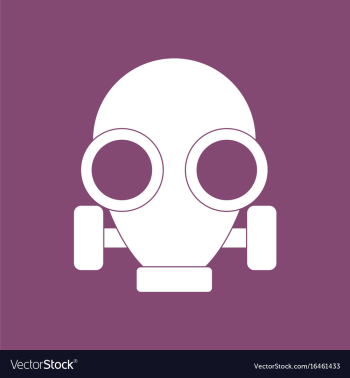Icon gas mask vector image Icon gas mask vector image