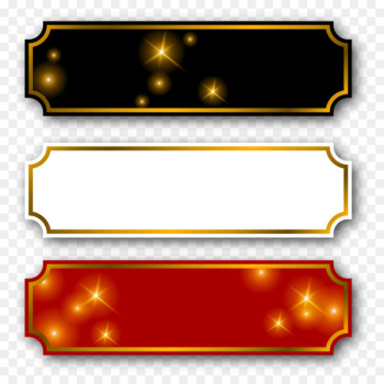 Icon - Gold frame label material Icon - Gold frame label material