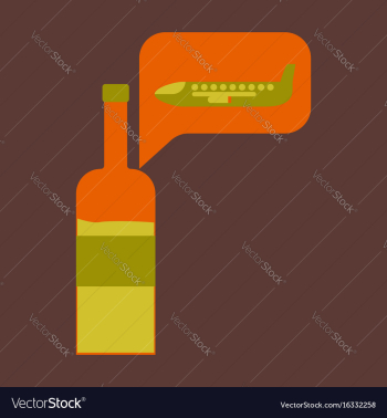 Icon in flat design alcohol duty free vector image