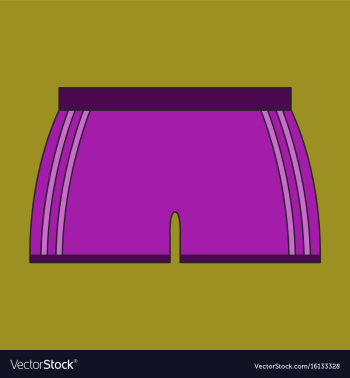 Icon in flat design athletic shorts vector image