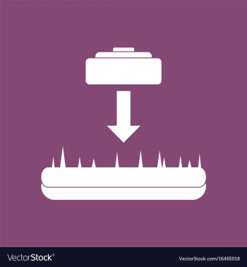 Icon lay a mine vector image