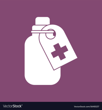 Icon medicines bank vector image Icon medicines bank vector image