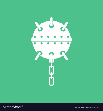 Icon military naval mine vector image