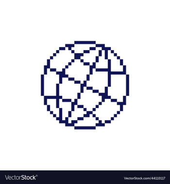 icon of tilted abstract globe