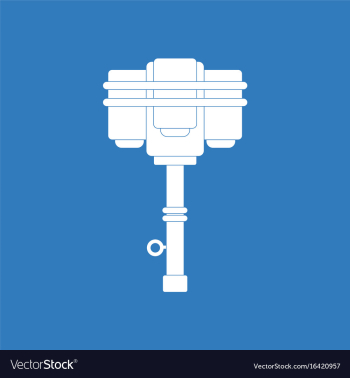 Icon old anti tank grenade vector image Icon old anti tank grenade vector image