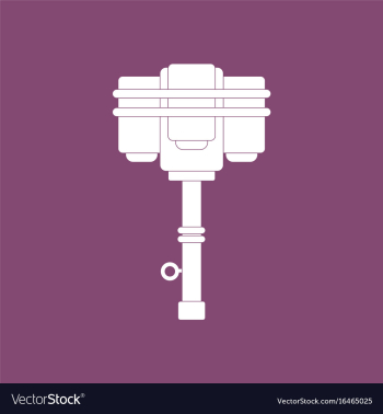 Icon old anti tank grenade vector image Icon old anti tank grenade vector image