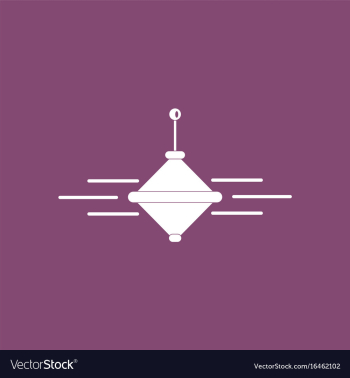 Icon on background children whirligig vector image Icon on background children whirligig vector image