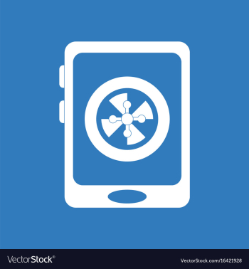 Icon online casino roulette vector image Icon online casino roulette vector image