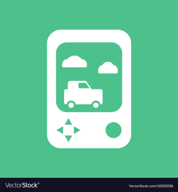 Icon portable game vector image Icon portable game vector image