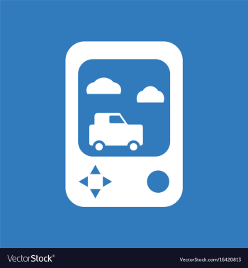 Icon portable game vector image Icon portable game vector image