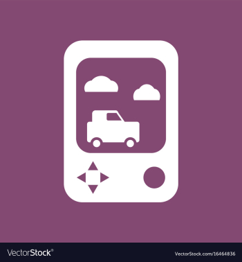 Icon portable game vector image Icon portable game vector image