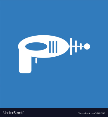 Icon space gun vector image Icon space gun vector image