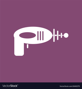 Icon space gun vector image Icon space gun vector image