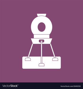Icon spacecraft on land vector image Icon spacecraft on land vector image