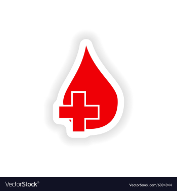 Icon sticker realistic design on paper healing vector image Icon sticker realistic design on paper healing vector image