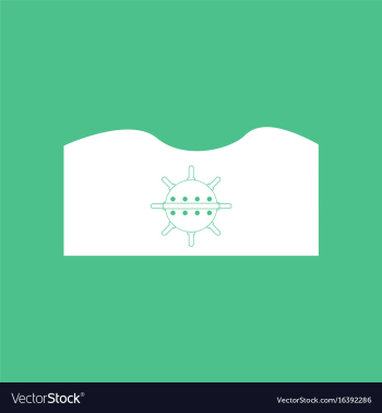 Icon underwater naval mine vector image