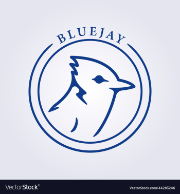 iconic of bluejay bird logo icon symbol iconic of bluejay bird logo icon symbol