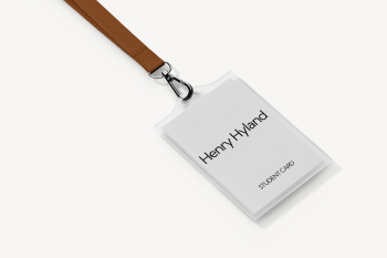 ID card holder mockup, gray | Free PSD Mockup - rawpixel