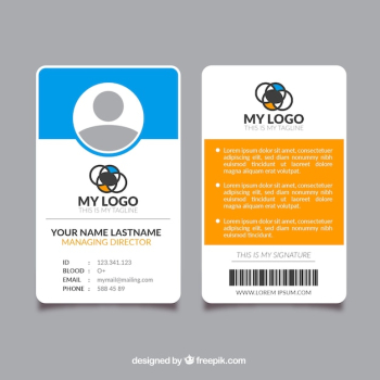 Id card template Id card template