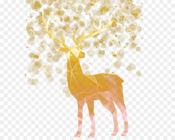 Idea Creativity - Vector christmas decoration elk 