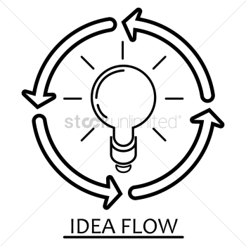 Idea flow concept Idea flow concept